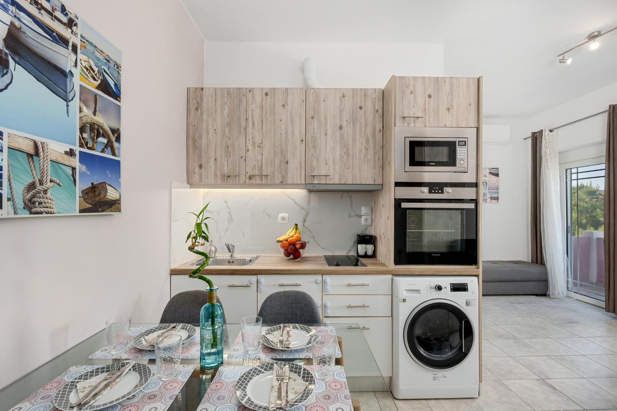 Nikos Apartments Agia Marina  Ngoại thất bức ảnh