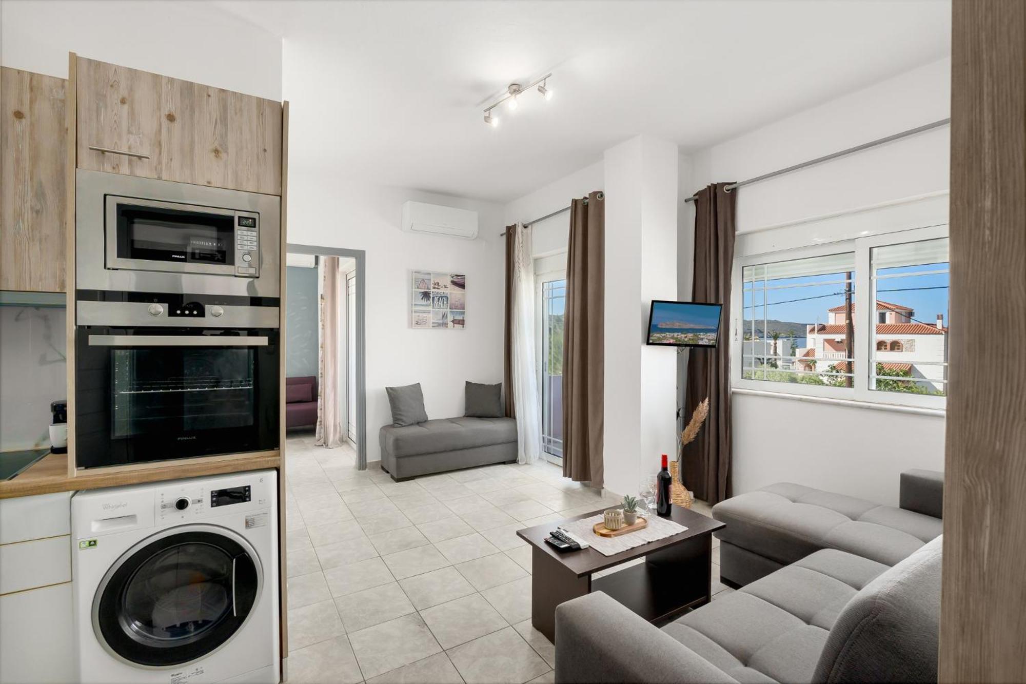 Nikos Apartments Agia Marina  Ngoại thất bức ảnh